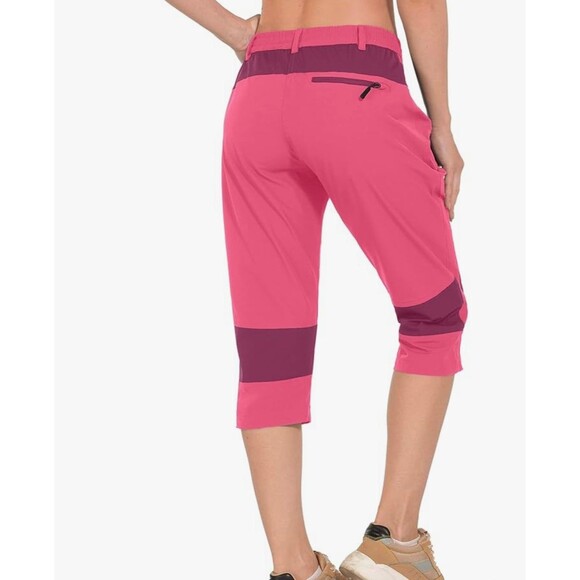 Little Donkey Andy Hiking Capris Size S New With Tags Hot Pink - Picture 3 of 12